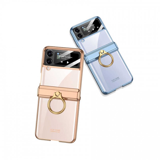 Galaxy Z Flip 4 Kılıf Zore Kıpta Yüzüklü Lens Korumalı Kapak Galaxy Z Flip 4 Kılıf Zore Kıpta Yüzüklü Lens Korumalı Kapak