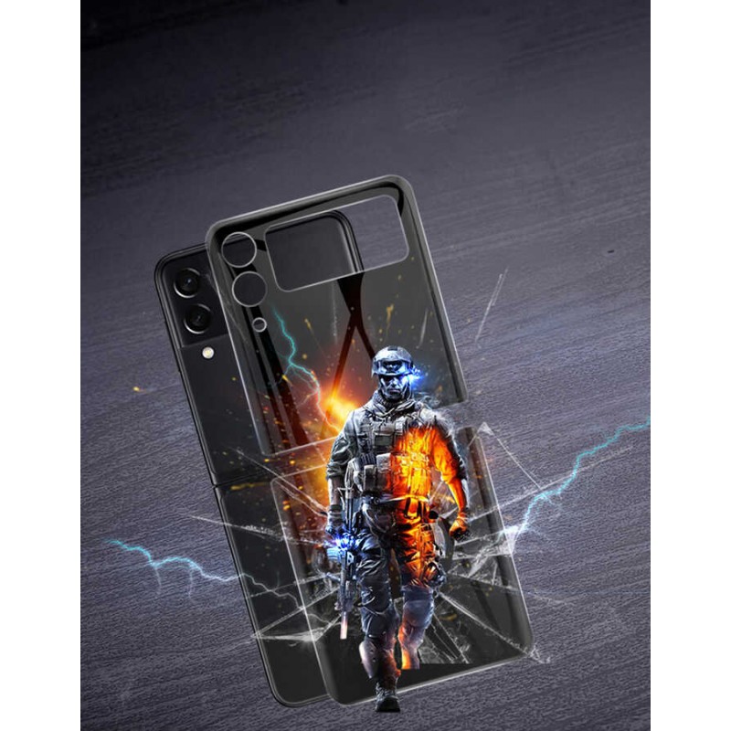Bal-z Galaxy Z Flip 4  3D Side Glass Ekran Koruyucu