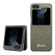 Galaxy Z Flip 5 Kılıf Guess Orjinal Lisanslı Yazı Logolu Glitter Flakes Kapak Galaxy Z Flip 5 Kılıf Guess Orjinal Lisanslı Yazı Logolu Glitter Flakes Kapak