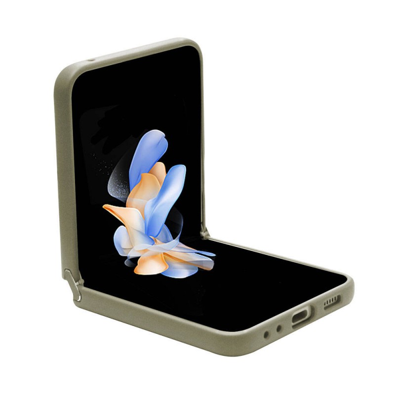 Bal-z Galaxy Z Flip 5 Kılıf Guess Orjinal Lisanslı Yazı Logolu Glitter Flakes Kapak