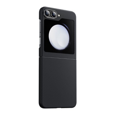 Bal-z Galaxy Z Flip 5 Kılıf Karbon Fiber Benks Essential ArmorAir 600D Kevlar Kapak