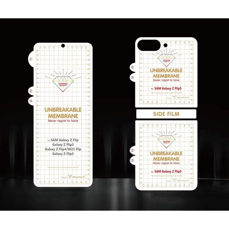 Bal-z Galaxy Z Flip 5  Narr Tpu Çiftli Body Ekran Koruyucu