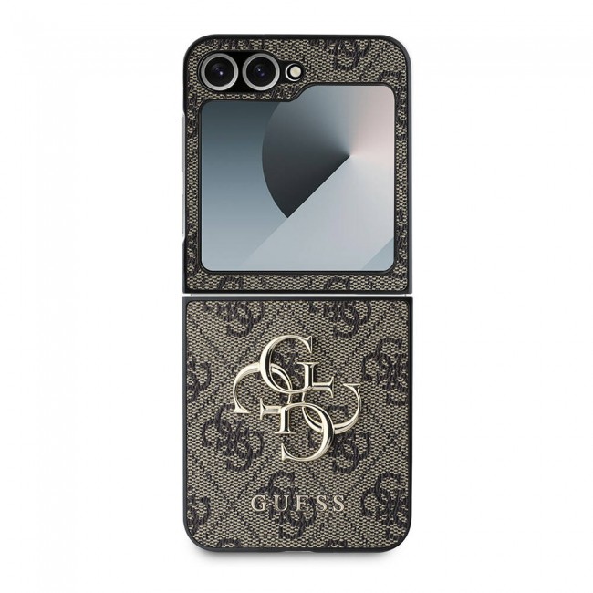 Galaxy Z Flip 6 Kılıf Guess Orjinal Lisanslı Leather Metal Logo Kapak Galaxy Z Flip 6 Kılıf Guess Orjinal Lisanslı Leather Metal Logo Kapak