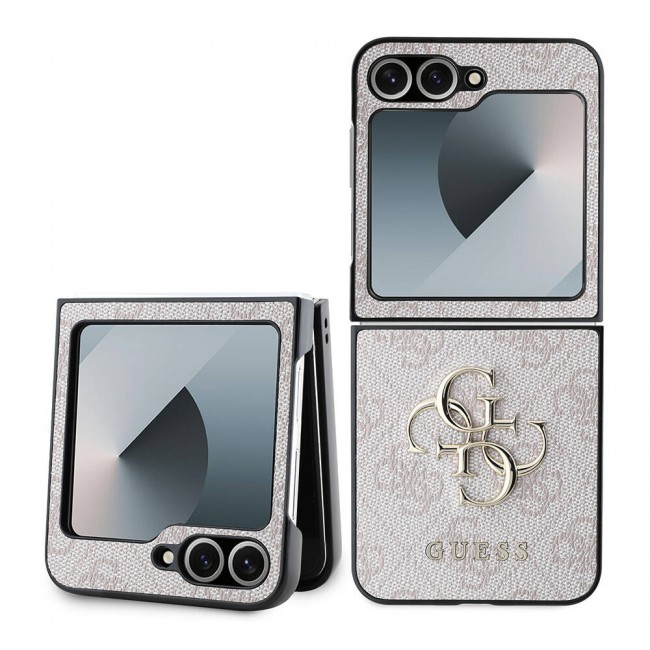 Galaxy Z Flip 6 Kılıf Guess Orjinal Lisanslı Leather Metal Logo Kapak Galaxy Z Flip 6 Kılıf Guess Orjinal Lisanslı Leather Metal Logo Kapak