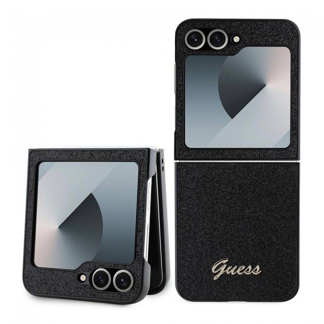 Galaxy Z Flip 6 Kılıf Guess Orjinal Lisanslı Yazı Logolu Glitter Script Kapak Galaxy Z Flip 6 Kılıf Guess Orjinal Lisanslı Yazı Logolu Glitter Script Kapak