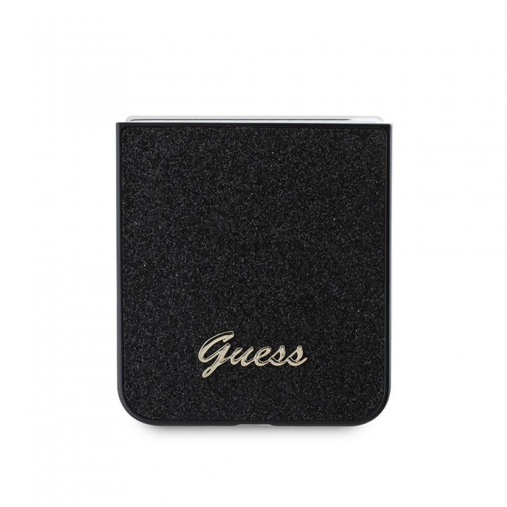 Galaxy Z Flip 6 Kılıf Guess Orjinal Lisanslı Yazı Logolu Glitter Script Kapak