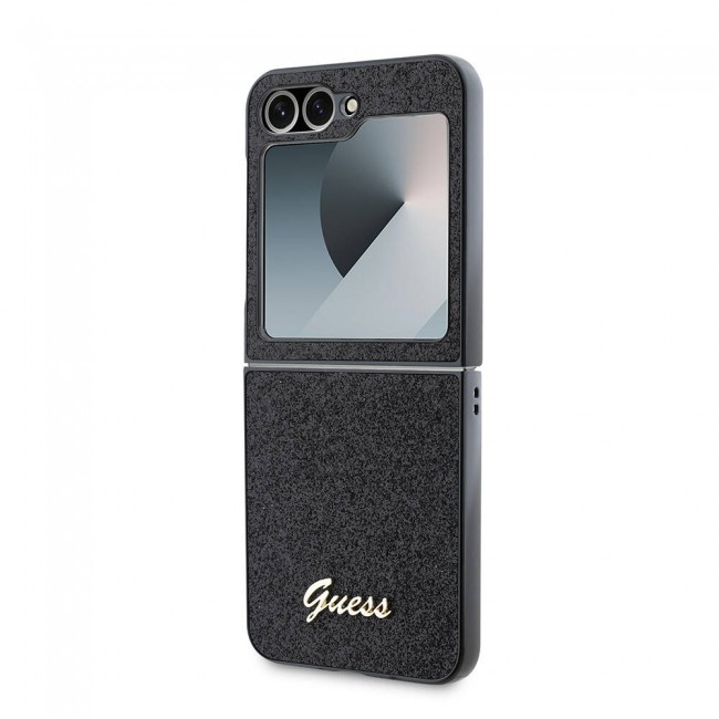 Galaxy Z Flip 6 Kılıf Guess Orjinal Lisanslı Yazı Logolu Glitter Script Kapak Galaxy Z Flip 6 Kılıf Guess Orjinal Lisanslı Yazı Logolu Glitter Script Kapak