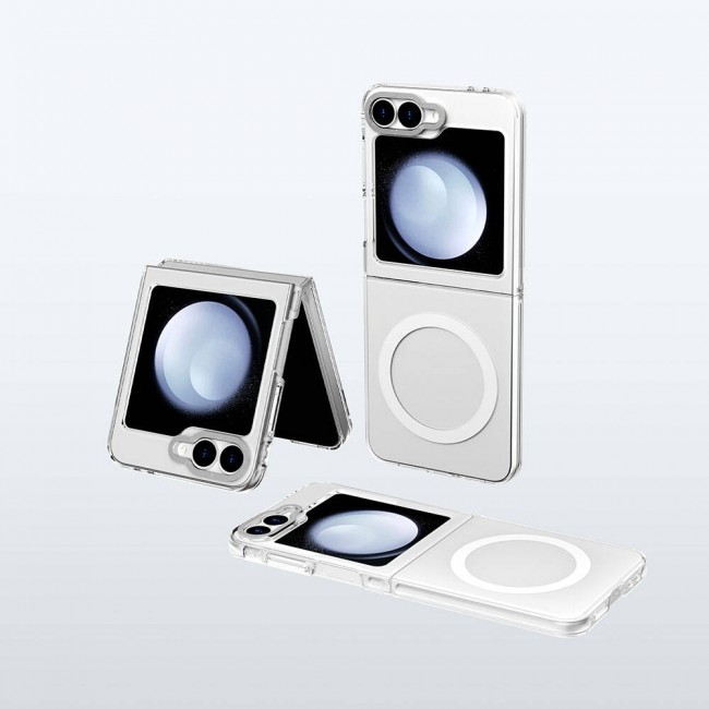 Galaxy Z Flip 6 Kılıf Magsafe Şarj Özellikli Şeffaf Youngkit Crystal Shield Serisi Kapak Galaxy Z Flip 6 Kılıf Magsafe Şarj Özellikli Şeffaf Youngkit Crystal Shield Serisi Kapak