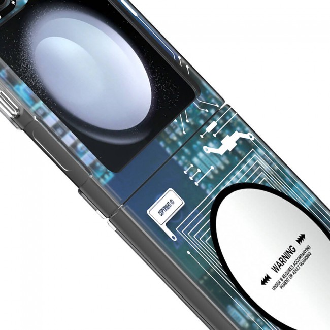 Galaxy Z Flip 6 Kılıf Magsafe Şarj Özellikli Youngkit Technology Serisi Kapak Galaxy Z Flip 6 Kılıf Magsafe Şarj Özellikli Youngkit Technology Serisi Kapak