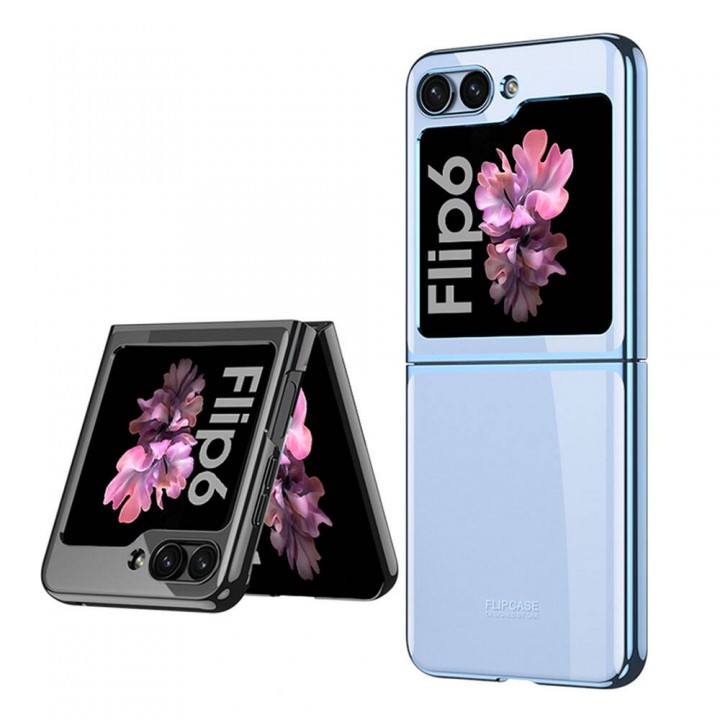 Galaxy Z Flip 6 Kılıf Zore Full Camlı Kıpta Kapak