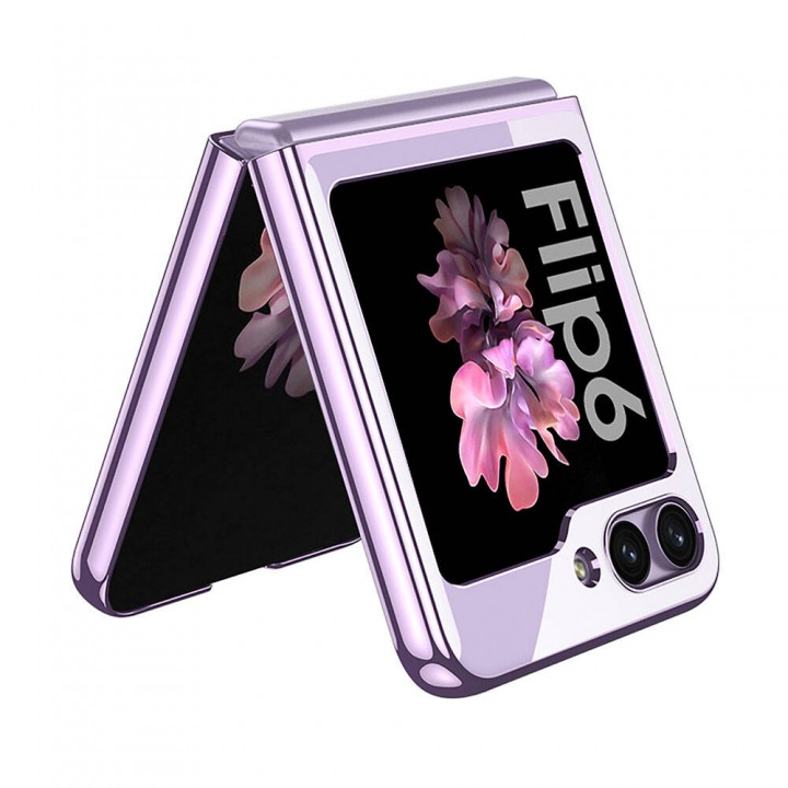 Galaxy Z Flip 6 Kılıf Zore Full Camlı Kıpta Kapak