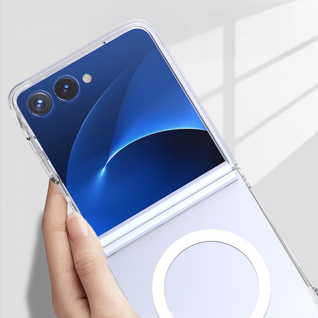 Galaxy Z Flip 7 Kılıf Kamera Korumalı M-safe Sert PC Zore Porto Kapak Galaxy Z Flip 7 Kılıf Kamera Korumalı M-safe Sert PC Zore Porto Kapak