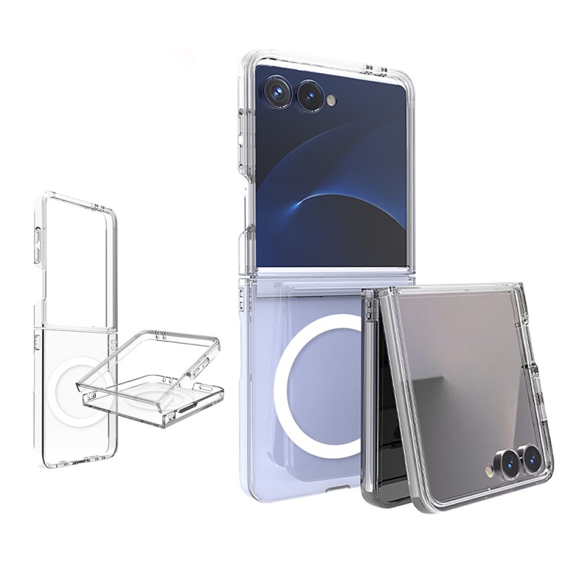 Bal-z Galaxy Z Flip 7 Kılıf Kamera Korumalı M-safe Sert PC  Porto Kapak