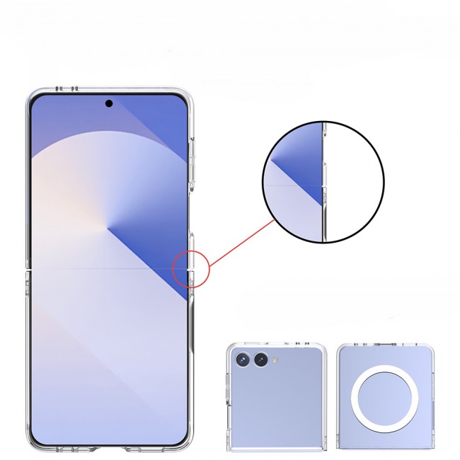 Galaxy Z Flip 7 Kılıf Kamera Korumalı M-safe Sert PC Zore Porto Kapak Galaxy Z Flip 7 Kılıf Kamera Korumalı M-safe Sert PC Zore Porto Kapak