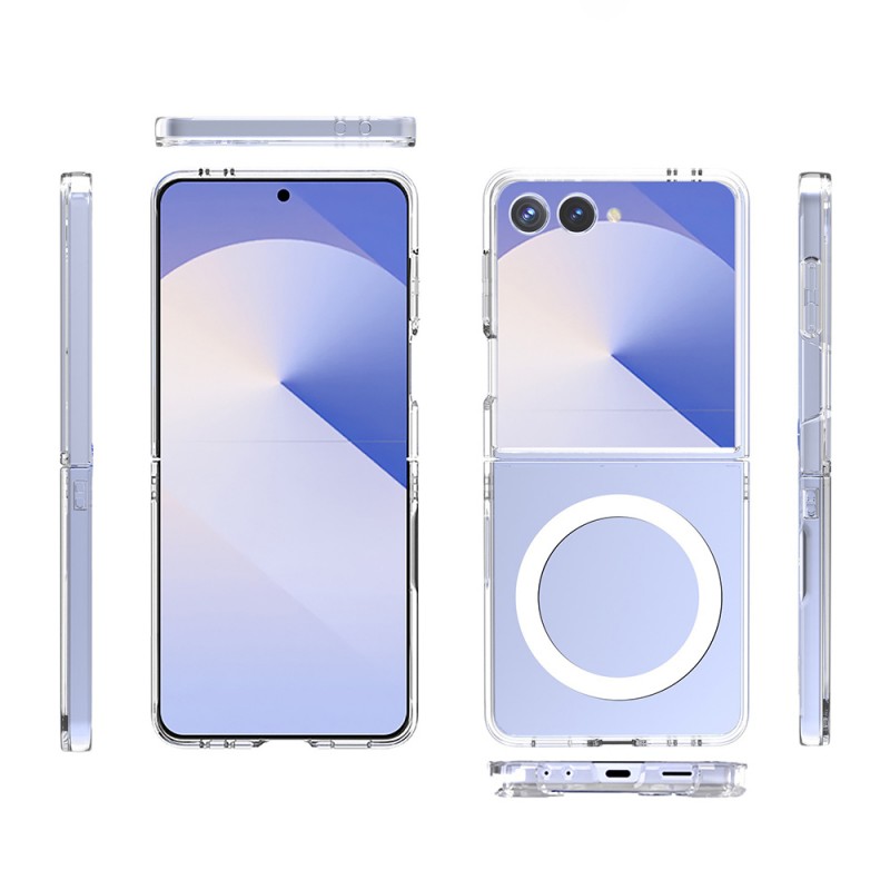 Bal-z Galaxy Z Flip 7 Kılıf Kamera Korumalı M-safe Sert PC  Porto Kapak