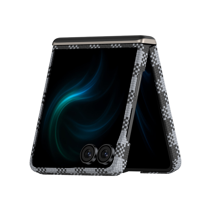 Bal-z Galaxy Z Flip 7 Kılıf M-safe Şarj Özellikli Ekose Tasarımlı Benks ArmorAir ArmorVichy Kevlar Kapak