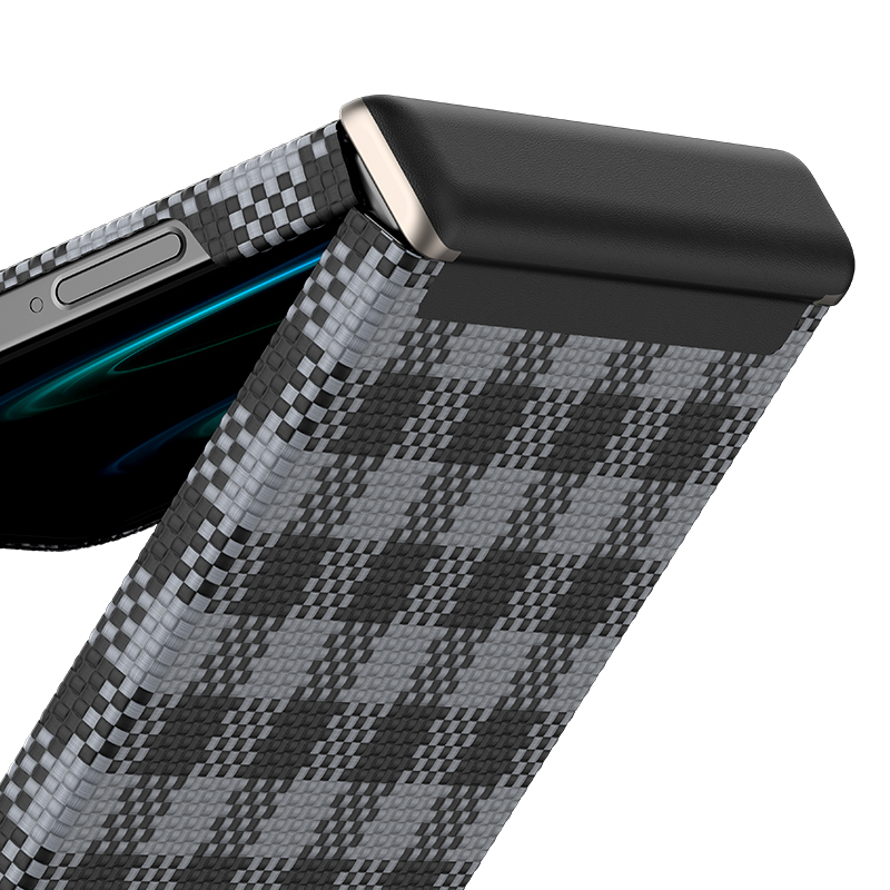 Bal-z Galaxy Z Flip 7 Kılıf M-safe Şarj Özellikli Ekose Tasarımlı Benks ArmorAir ArmorVichy Kevlar Kapak