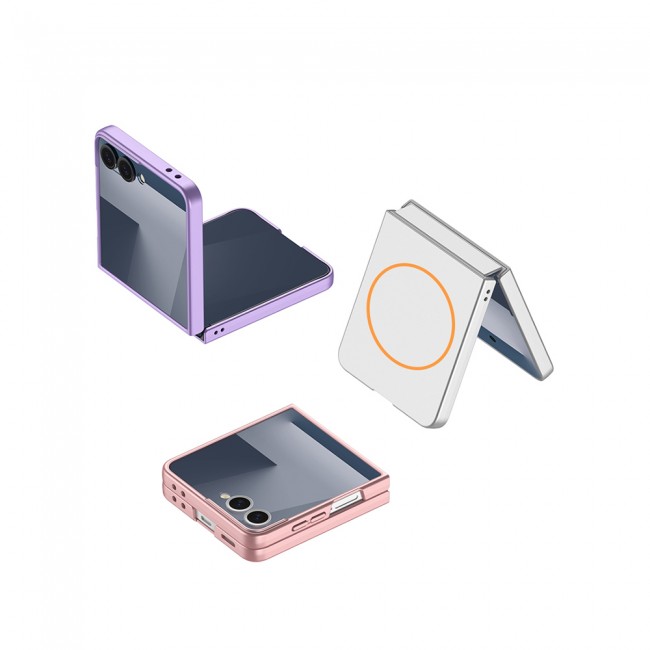 Galaxy Z Flip 7 Kılıf Wireless Şarj Özellikli Zore Kıpta M-safe Kapak Galaxy Z Flip 7 Kılıf Wireless Şarj Özellikli Zore Kıpta M-safe Kapak