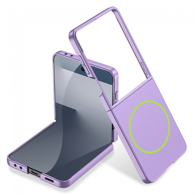 Galaxy Z Flip 7 Kılıf Wireless Şarj Özellikli Zore Kıpta M-safe Kapak Galaxy Z Flip 7 Kılıf Wireless Şarj Özellikli Zore Kıpta M-safe Kapak
