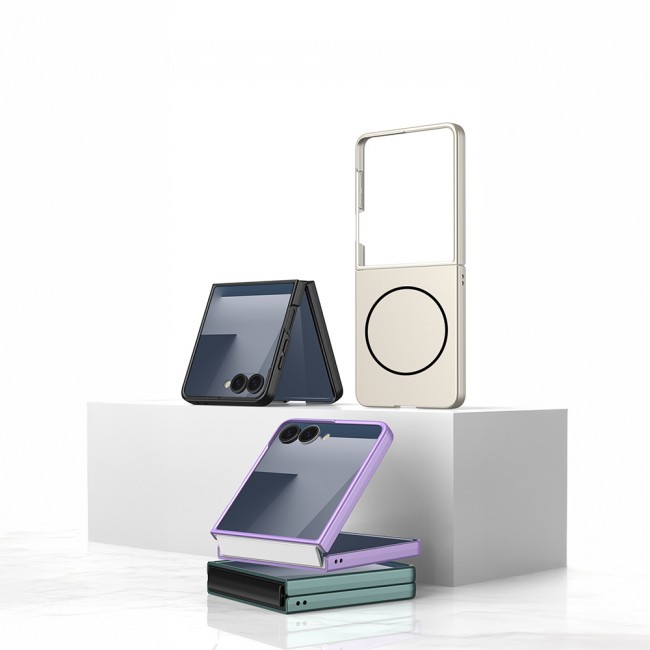 Galaxy Z Flip 7 Kılıf Wireless Şarj Özellikli Zore Kıpta M-safe Kapak Galaxy Z Flip 7 Kılıf Wireless Şarj Özellikli Zore Kıpta M-safe Kapak