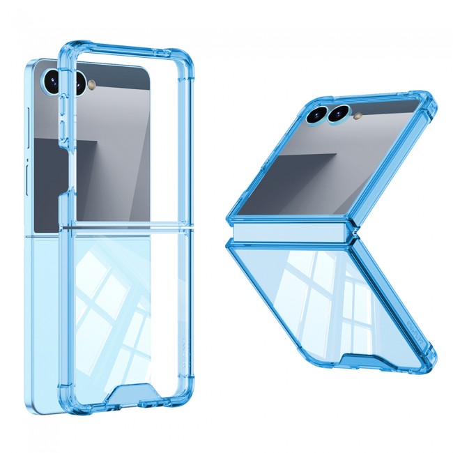 Galaxy Z Flip 7 Kılıf Zore Full Camlı Kıpta Kapak Galaxy Z Flip 7 Kılıf Zore Full Camlı Kıpta Kapak