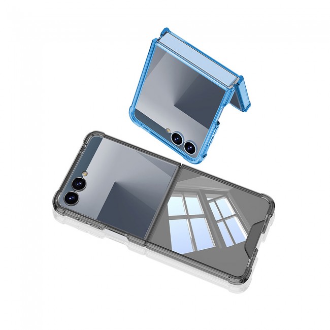 Galaxy Z Flip 7 Kılıf Zore Full Camlı Kıpta Kapak Galaxy Z Flip 7 Kılıf Zore Full Camlı Kıpta Kapak