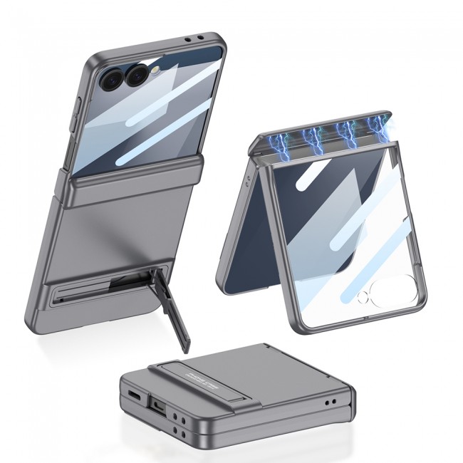 Galaxy Z Flip 7 Kılıf Zore Kıpta Standlı Kapak Galaxy Z Flip 7 Kılıf Zore Kıpta Standlı Kapak