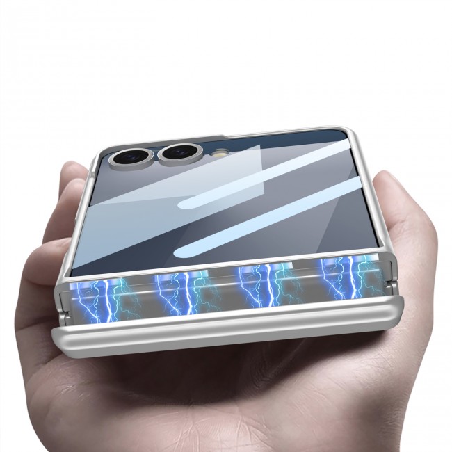 Galaxy Z Flip 7 Kılıf Zore Kıpta Standlı Kapak Galaxy Z Flip 7 Kılıf Zore Kıpta Standlı Kapak