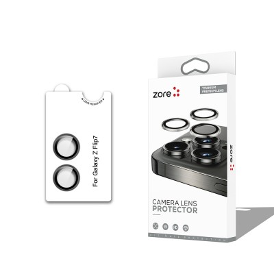 Bal-z Galaxy Z Flip 7  CL-12 Premium Safir Parmak İzi Bırakmayan Anti-Reflective Kamera Lens Koruyucu