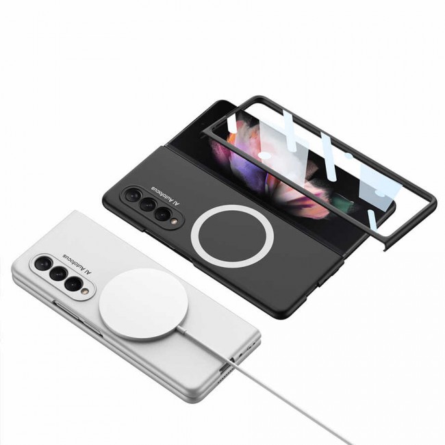 Galaxy Z Fold 3 Kılıf Wireless Şarj Özellikli Zore Kıpta Magsafe Kapak Galaxy Z Fold 3 Kılıf Wireless Şarj Özellikli Zore Kıpta Magsafe Kapak