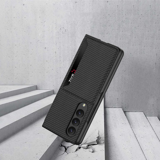 Galaxy Z Fold 4 Kılıf Karbonfiber Arka Yüzey Zore Kartlıklı Kıpta Silikon Kapak Galaxy Z Fold 4 Kılıf Karbonfiber Arka Yüzey Zore Kartlıklı Kıpta Silikon Kapak
