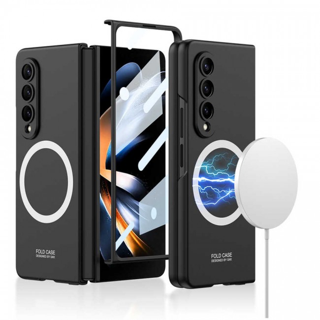 Galaxy Z Fold 4 Kılıf Wireless Şarj Özellikli Zore Kıpta Magsafe Kapak Galaxy Z Fold 4 Kılıf Wireless Şarj Özellikli Zore Kıpta Magsafe Kapak