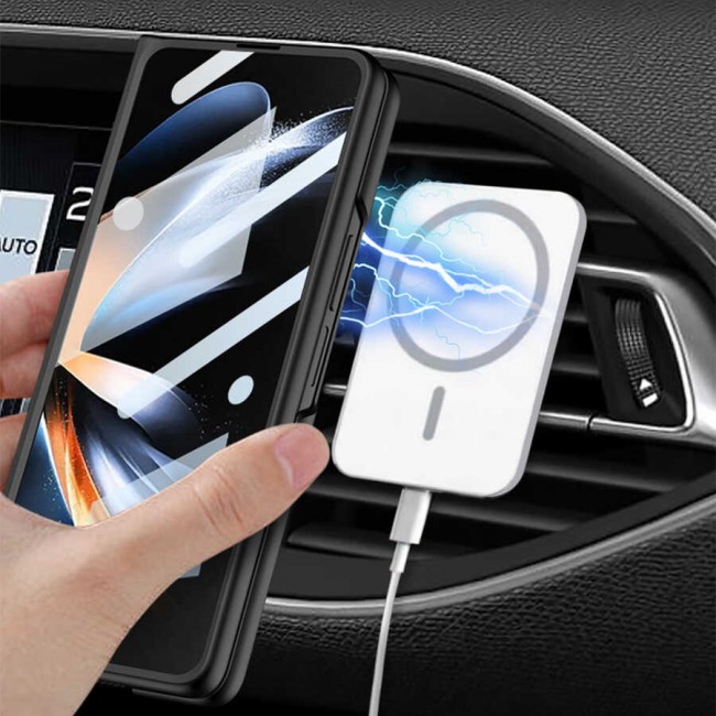 Galaxy Z Fold 4 Kılıf Wireless Şarj Özellikli Zore Kıpta Magsafe Kapak Galaxy Z Fold 4 Kılıf Wireless Şarj Özellikli Zore Kıpta Magsafe Kapak