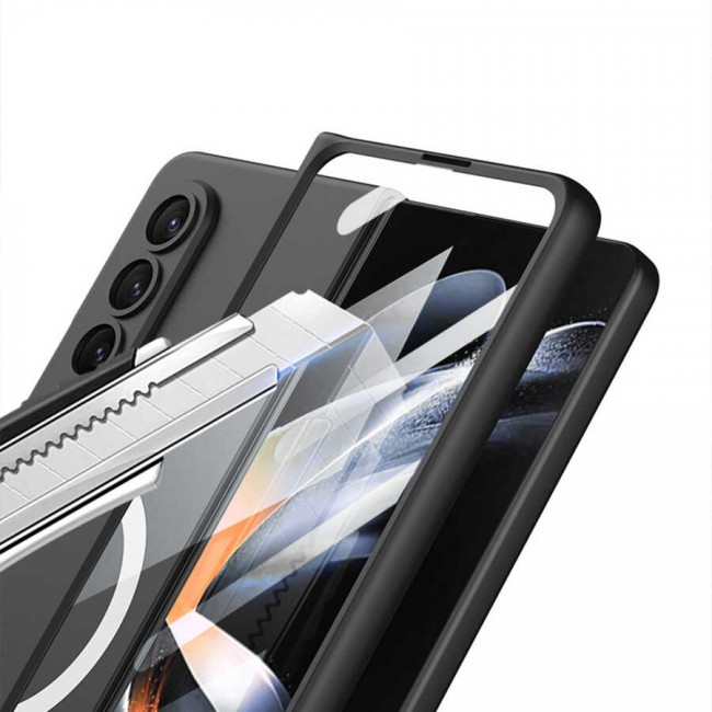 Galaxy Z Fold 4 Kılıf Wireless Şarj Özellikli Zore Kıpta Magsafe Kapak Galaxy Z Fold 4 Kılıf Wireless Şarj Özellikli Zore Kıpta Magsafe Kapak