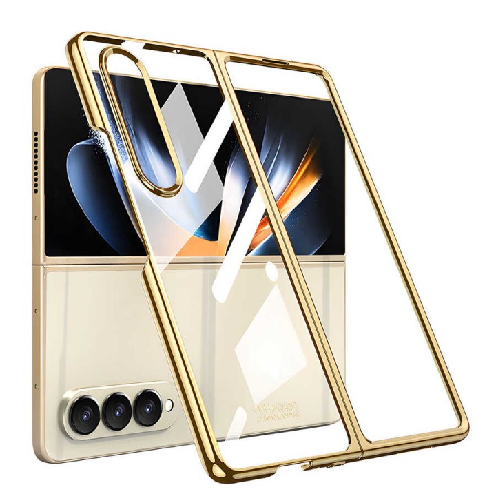 Galaxy Z Fold 4 Kılıf Zore Full Camlı Kıpta Kapak