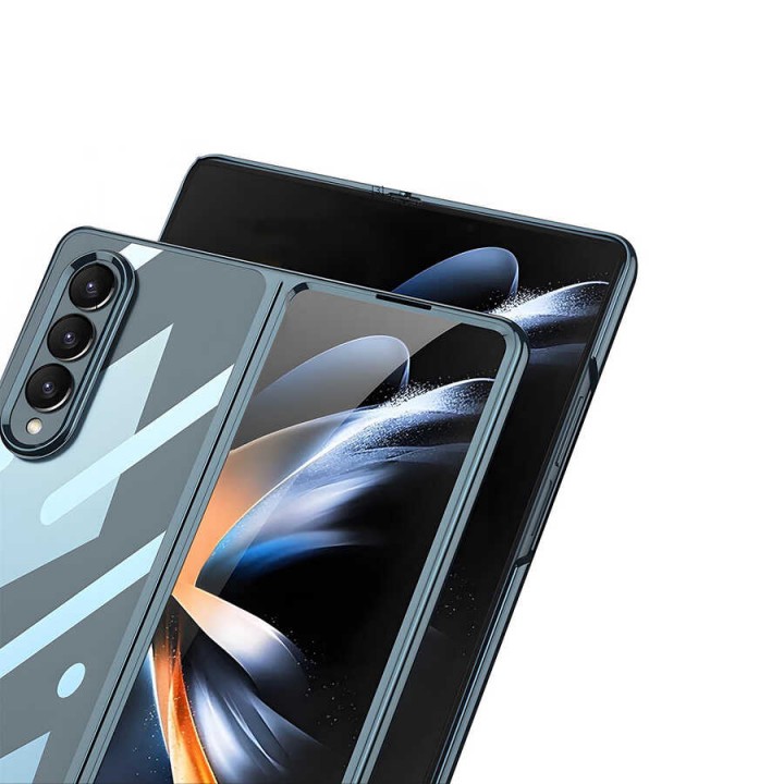 Galaxy Z Fold 4 Kılıf Zore Full Camlı Kıpta Kapak