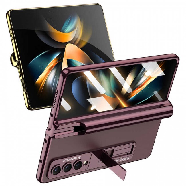 Galaxy Z Fold 4 Kılıf Zore Kıpta Standlı Kalem Bölmeli Kapak Galaxy Z Fold 4 Kılıf Zore Kıpta Standlı Kalem Bölmeli Kapak