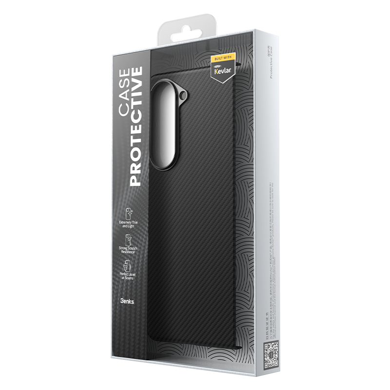 Bal-z Galaxy Z Fold 5 Benks Combo Üçlü Aksesuar Seti (600D Kevlar Kapak + Corning Ekran Koruyucu + Kamera Lens Koruyucu)