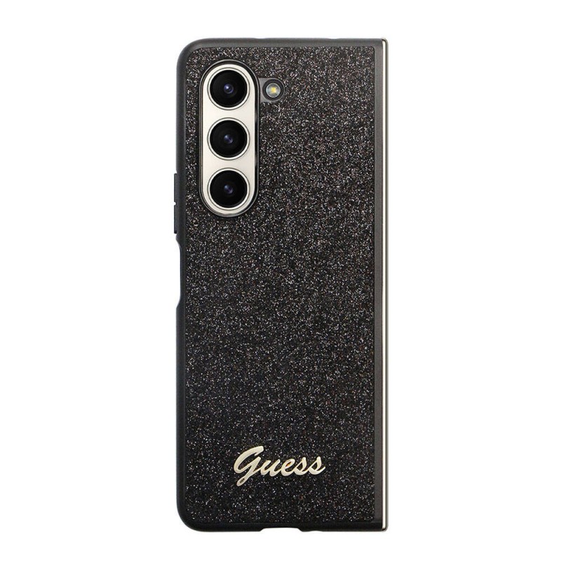 Bal-z Galaxy Z Fold 5 Kılıf Guess Orjinal Lisanslı Yazı Logolu Glitter Script Kapak