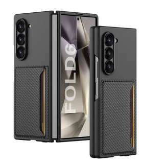 Galaxy Z Fold 6 Karbonfiber Arka Yüzey Zore Kartlıklı Z-Kart Kıpta Sert Kapak Galaxy Z Fold 6 Karbonfiber Arka Yüzey Zore Kartlıklı Z-Kart Kıpta Sert Kapak