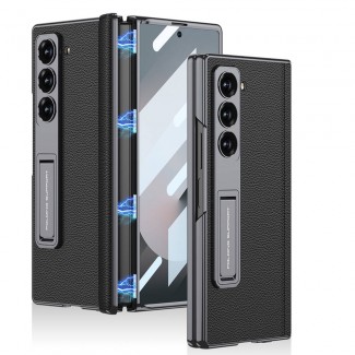 Galaxy Z Fold 6 Kılıf Deri Standlı Zore Kıpta Premium Kılıf Galaxy Z Fold 6 Kılıf Deri Standlı Zore Kıpta Premium Kılıf