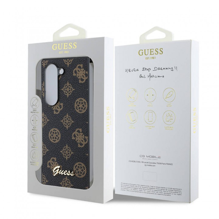 Galaxy Z Fold 6 Kılıf Guess Orjinal Lisanslı Peony Script Kapak