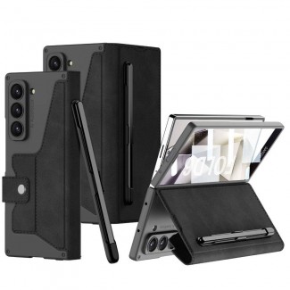 Galaxy Z Fold 6 Kılıf Kamera Korumalı Kadife Tasarımlı Zore Kıpta Kalem Bölmeli Fest Kapak Galaxy Z Fold 6 Kılıf Kamera Korumalı Kadife Tasarımlı Zore Kıpta Kalem Bölmeli Fest Kapak