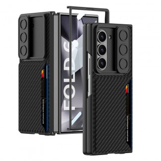 Galaxy Z Fold 6 Kılıf Kamera Korumalı Karbon Fiber Arka Yüzey Zore Kartlıklı Kıpta Sert Kapak Galaxy Z Fold 6 Kılıf Kamera Korumalı Karbon Fiber Arka Yüzey Zore Kartlıklı Kıpta Sert Kapak
