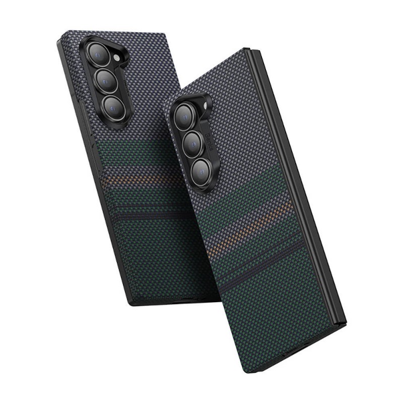 Bal-z Galaxy Z Fold 6 Kılıf Karbon Fiber Tasarımlı Benks Aurora ArmorAir Kevlar Kapak