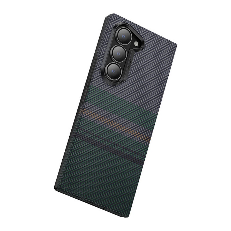 Bal-z Galaxy Z Fold 6 Kılıf Karbon Fiber Tasarımlı Benks Aurora ArmorAir Kevlar Kapak