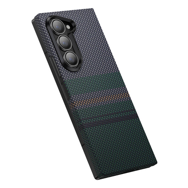 Bal-z Galaxy Z Fold 6 Kılıf Karbon Fiber Tasarımlı Benks Aurora ArmorAir Kevlar Kapak