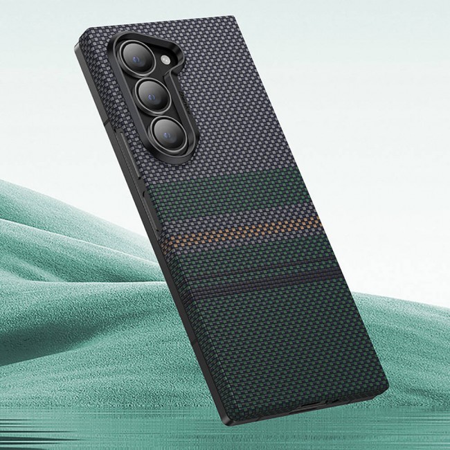 Galaxy Z Fold 6 Kılıf Karbon Fiber Tasarımlı Benks Aurora ArmorAir Kevlar Kapak Galaxy Z Fold 6 Kılıf Karbon Fiber Tasarımlı Benks Aurora ArmorAir Kevlar Kapak