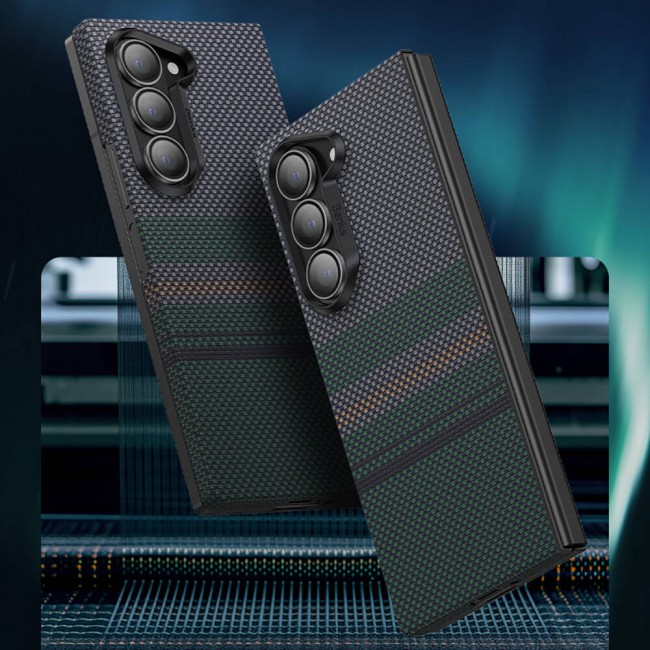Galaxy Z Fold 6 Kılıf Karbon Fiber Tasarımlı Benks Aurora ArmorAir Kevlar Kapak Galaxy Z Fold 6 Kılıf Karbon Fiber Tasarımlı Benks Aurora ArmorAir Kevlar Kapak