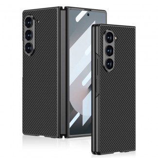 Galaxy Z Fold 6 Kılıf Karbon Fiber Tasarımlı Titanyum Metal Zore Kıpta Caz Kapak Galaxy Z Fold 6 Kılıf Karbon Fiber Tasarımlı Titanyum Metal Zore Kıpta Caz Kapak